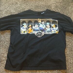 Disney Black Short Sleeve Tee with Character Design